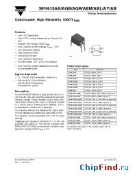 Datasheet SFH615AGB-X006 manufacturer Vishay