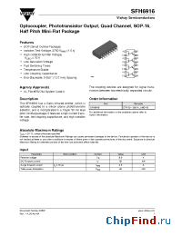 Datasheet SFH6916 manufacturer Vishay