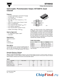 Datasheet SFH6943-4 manufacturer Vishay