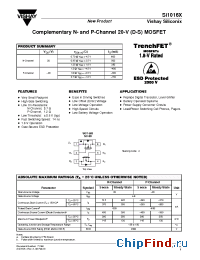 Datasheet SI1016X manufacturer Vishay