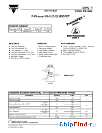 Datasheet SI1021R manufacturer Vishay