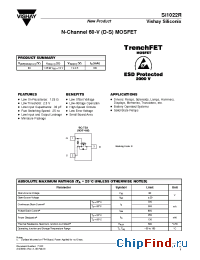 Datasheet SI1022R manufacturer Vishay