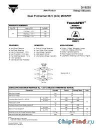 Datasheet SI1023X manufacturer Vishay