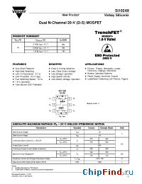 Datasheet SI1024X manufacturer Vishay