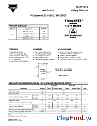 Datasheet SI1031R manufacturer Vishay