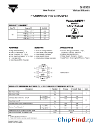 Datasheet SI1033X manufacturer Vishay