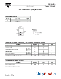 Datasheet SI1300DL manufacturer Vishay