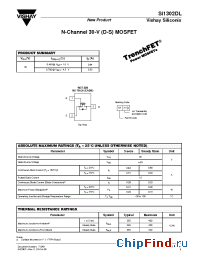 Datasheet SI1302DL manufacturer Vishay