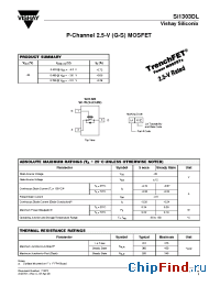 Datasheet SI1303DL manufacturer Vishay