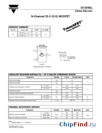 Datasheet Si1304DL-T1 manufacturer Vishay