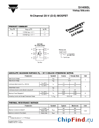 Datasheet SI1400DL manufacturer Vishay