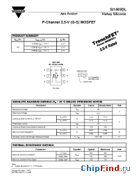 Datasheet SI1403DL manufacturer Vishay