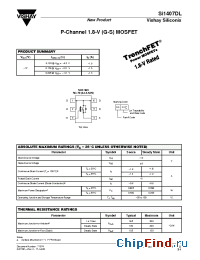 Datasheet SI1407DL manufacturer Vishay