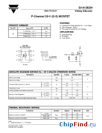 Datasheet SI1413EDH manufacturer Vishay