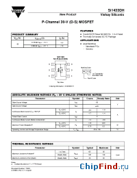 Datasheet SI1433DH-T1 manufacturer Vishay