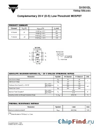 Datasheet SI1501DL manufacturer Vishay