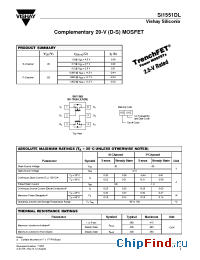 Datasheet SI1551DL manufacturer Vishay