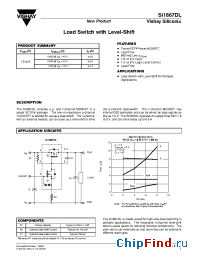 Datasheet SI1867DL manufacturer Vishay