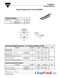 Datasheet SI1900DL manufacturer Vishay