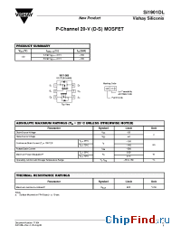 Datasheet SI1901DL manufacturer Vishay