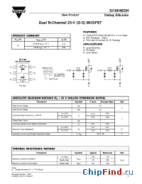 Datasheet SI1904EDH manufacturer Vishay