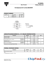 Datasheet SI1906DL manufacturer Vishay