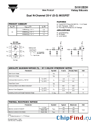 Datasheet SI1912EDH manufacturer Vishay