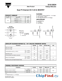 Datasheet SI1913EDH manufacturer Vishay