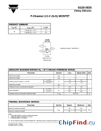 Datasheet Si2301BD manufacturer Vishay