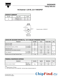 Datasheet SI2302ADS manufacturer Vishay