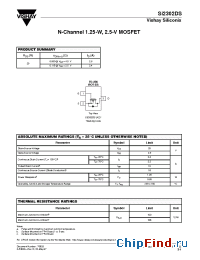 Datasheet SI2302DS-T1- manufacturer Vishay