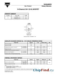 Datasheet Si2304BDS-T1-E3 manufacturer Vishay