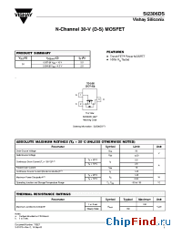 Datasheet SI2306DS manufacturer Vishay