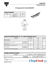 Datasheet SI2307DS manufacturer Vishay