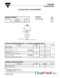 Datasheet SI2308DS-T1-E3 manufacturer Vishay