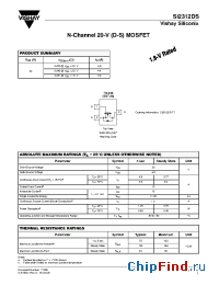 Datasheet SI2312DS manufacturer Vishay