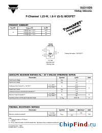 Datasheet SI2315DS manufacturer Vishay