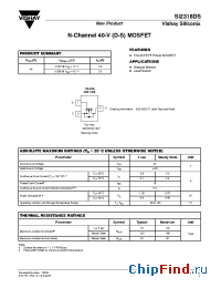 Datasheet SI2318DS manufacturer Vishay