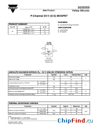 Datasheet SI2323DS manufacturer Vishay