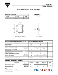 Datasheet SI3420DV manufacturer Vishay