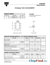 Datasheet SI3430DV-T1 manufacturer Vishay