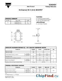 Datasheet SI3434DV manufacturer Vishay