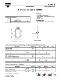 Datasheet SI3440DV-T1-E3 manufacturer Vishay