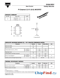 Datasheet SI3441BDV manufacturer Vishay