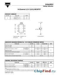 Datasheet SI3442BDV-T1-E3 manufacturer Vishay