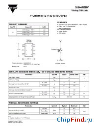 Datasheet SI3447BDV manufacturer Vishay