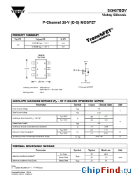 Datasheet SI3457BDV-T1 manufacturer Vishay