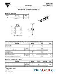 Datasheet SI3458DV manufacturer Vishay