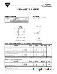 Datasheet SI3460DV manufacturer Vishay