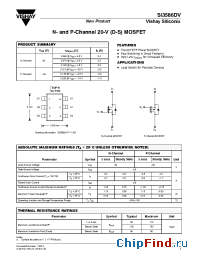 Datasheet SI3586DV manufacturer Vishay